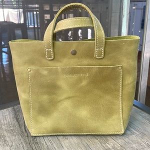 Portland Leather Goods Mini Crossbody Tote in Anjou